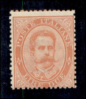 Regno - Umberto I - 1879 - 2 Lire Umberto (43) - Gomma Integra (90) - Other & Unclassified