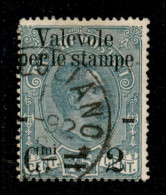 Regno - Umberto I - 1890 – 2 Cent Su 75 Cent (53adb) Usato – P Sulla Dentellatura (100) - Autres & Non Classés