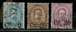 Regno - Umberto I - 1890/1891 - Soprastampati (56/58) - Serie Completa (165) - Altri & Non Classificati