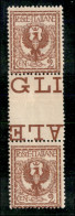 Regno - Vittorio Emanuele III - 1901 – 2 Cent Floreale (69) – Coppia Verticale Con Interspazio Al Centro – Gomma Integra - Sonstige & Ohne Zuordnung