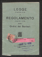 Regno - Vittorio Emanuele III - 2 Cent (69) Su Giornale "LEGGE E REGOLAMENTO ORDINI SANITARI" - Brescia 31.5.12 - Otros & Sin Clasificación