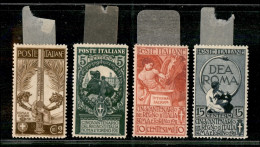 Regno - Vittorio Emanuele III - 1911 - Unità D’Italia (92/95) - Serie Completa - Gomma Originale - Molto Ben Centrati (6 - Sonstige & Ohne Zuordnung