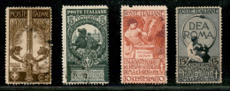 Regno - Vittorio Emanuele III - 1911 - Unità D’Italia (92/95) - Serie Completa Usata (225) - Sonstige & Ohne Zuordnung