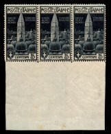 Regno - Vittorio Emanuele III - 1912 - 5 Cent Venezia (97 + 97 + 97a) - Striscia Di Tre - Bordo Foglio - Doppia Incision - Other & Unclassified