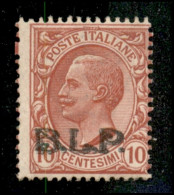 Regno - B.L.P - 1923 - 10 Cent (13) - Gomma Originale (120) - Andere & Zonder Classificatie