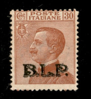 Regno - B.L.P - 1923 - 30 Cent (17) - Gomma Originale - Oliva (300) - Andere & Zonder Classificatie