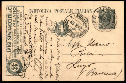 Regno - Interi - 1919 - Spadaccini/Raggi (R3/42) - Cartolina Postale Usata - Autres & Non Classés