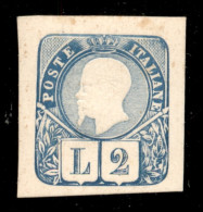 Regno - Saggi - 1863 - Saggi - Grazioli - 2 Lire Azzurro (unificato 27) - Senza Gomma (350) - Autres & Non Classés