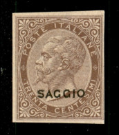 Regno - Saggi - 1863 - Saggi - 30 Cent De La Rue (L19) Non Dentellato - Gomma Originale (260) - Altri & Non Classificati