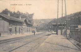 CPA 42 COUZON / LA GARE - Other & Unclassified