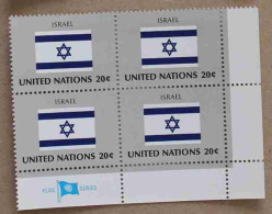 Ny83-01 : Nations-Unies (N-Y) - Drapeaux Des Etats Membres De L'ONU (IV), Israël Avec Une Vignette - Neufs