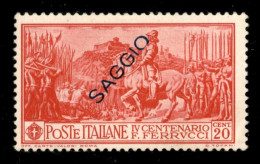 Regno - Saggi - 1930 - Saggi - 20 Cent Ferrucci (276) - Gomma Integra - Soprastampa Ripetuta A Secco - Other & Unclassified