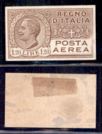 Regno - Saggi - 1927 - Prova Di Conio - 1,20 Lire (6 - Aerea) - Cartoncino Gessato - Sempre Senza Gomma - Cert AG - Otros & Sin Clasificación