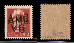 Trieste  - Trieste AMG VG - 1945 - 2 Lire (9e) Con Doppia Soprastampa - Gomma Originale - Altri & Non Classificati