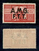 Trieste  - Trieste AMG FTT - 1947 - 100 Lire (17 - Varietà) - Doppia Soprastampa (molto Leggera) - Gomma Originale - Non - Otros & Sin Clasificación