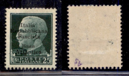 Emissioni Locali - Base Atlantica - 1943 - 25 Cent (9) - Gomma Originale (180) - Altri & Non Classificati