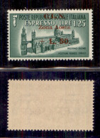 C.L.N. - Aosta - 1944 - 50 Lire Su 1,50 Espresso (8) - Gomma Integra (200) - Andere & Zonder Classificatie