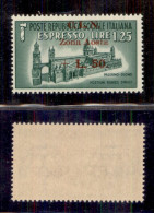 C.L.N. - Aosta - 1944 - 50 Lire Su 1,50 Espresso (8) - Gomma Integra (200) - Autres & Non Classés
