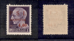 C.L.N. - Mantova - 1945 - 1 Lira + 4,40 (6w) Senza Punto Dopo S - Gomma Originale - Cert. AG (1.200) - Sonstige & Ohne Zuordnung