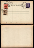 C.L.N. - Torino - 1944 - 20 Cent (CEI 10) + 30 Cent (CEI 12) + 50 Cent (CEI 13) A Ricoprire - Usati Su Biglietto Postale - Other & Unclassified