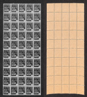 C.L.N. - Valle Bormida - 1945 - 1 Lira (7) - Intero Foglio Di 50 - Gomma Integra (625++) - Sonstige & Ohne Zuordnung
