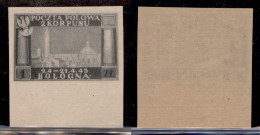 Corpo Polacco - 1946 - 1 Zloty (3A) Bordo Foglio - Non Dentellato - Gomma Integra - Other & Unclassified