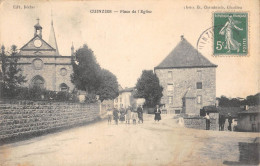 CPA 42 CUINZIER / PLACE DE L'EGLISE - Autres & Non Classés