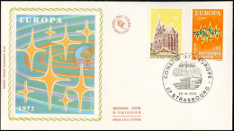 Europa CEPT 1972 France - Frankreich FDC5 Y&T N°1714 à 1715 - Michel N°1788 à 1789 - 1972