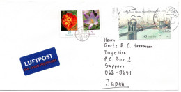 70652 - Bund - 2008 - 145c Brooklyn Bridge MiF BRIEFZENTRUM 46 - ... -> Japan M Nachtraeglich-entwertet-Stpl TOYOHIRA - Storia Postale