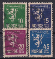 NORWAY 1925 - Canceled - Sc# 111-114 - Usati