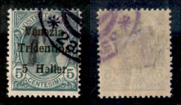 Occupazioni I Guerra Mondiale - Trentino-Alto Adige - Bolzano 1 - 1918 - Merano - 5 Heller Su 5 Cent Segnatasse (Bolzano - Other & Unclassified