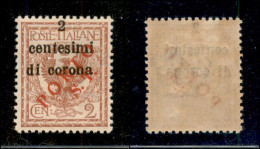 Occupazioni I Guerra Mondiale - Trentino-Alto Adige - Bolzano 3 - 1919 - Porto S.T. Su 2 Cent Su 2 Floreale (134 Varietà - Sonstige & Ohne Zuordnung