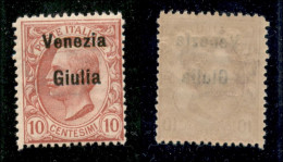 Occupazioni I Guerra Mondiale - Venezia Giulia - 1918 - 10 Cent Leoni (22 Varietà Ea) Con Soprastampa In Alto - Gomma In - Andere & Zonder Classificatie