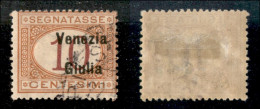 Occupazioni I Guerra Mondiale - Venezia Giulia - 1918 - 10 Cent Segnatasse (2e) Usato Con Soprastampa A Destra (120) - Autres & Non Classés