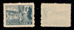 Occupazioni I Guerra Mondiale - Fiume - 1919 - Non Emessi - 2 Corone Poste Fiume (59/II - Varietà) Dentellato 12 3/4 X 1 - Autres & Non Classés
