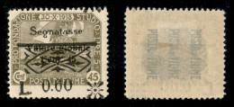 Occupazioni I Guerra Mondiale - Fiume - 1921 - L. 0,60 Su 45 Cent Segnatasse (37ga Varietà Kc) Con Soprastampe In Basso  - Sonstige & Ohne Zuordnung