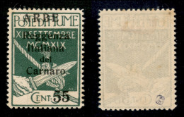 Occupazioni I Guerra Mondiale - Arbe - 1920 - 55 Cent Su 5 (10) Nuovo Con Gomma Originale - Ben Centrato - Other & Unclassified