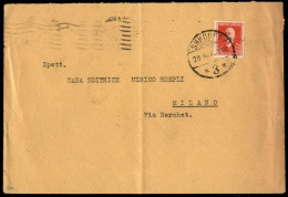 Occupazioni II Guerra Mondiale - Albania - 15 Qind (21) Isolato Su Busta Da Scutari A Milano Del 28.11.1940 - Other & Unclassified