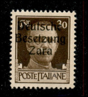 Occupazioni II Guerra Mondiale - Occupazione Tedesca - Zara - 1943 - 30 Cent (6 - IV Tipo) - D In Grassetto (pos. 29) -  - Sonstige & Ohne Zuordnung