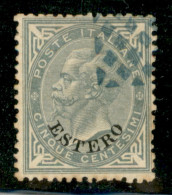 Uffici Postali All'Estero - Levante - Emissioni Generali - 1874 - 5 Cent Estero (3) - Usato (annullo Rombi In Azzurro) - Altri & Non Classificati