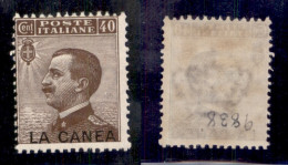 Uffici Postali All'Estero - Levante - La Canea - 1910 - 40 Cent Michetti (18a) Con Soprastampa In Basso - Gomma Original - Altri & Non Classificati