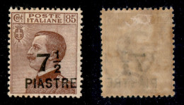 Uffici Postali All'Estero - Levante - Costantinopoli - 1922 - 7 1/2 Piastre Su 85 Cent (63 Varietà) - Soprastampa A Dest - Other & Unclassified