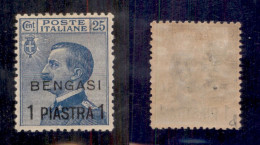 Uffici Postali All'Estero - Levante - Bengasi - 1911 - 1 Piastra Su 25 Cent (2) - Gomma Originale - Molto Ben Centrato - Other & Unclassified