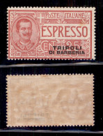 Uffici Postali All'Estero - Levante - Tripoli Di Barberia - 1909 - 25 Cent Espresso (1 Varietà) - Doppia Soprastampa  (u - Other & Unclassified