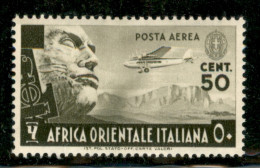 Colonie - Africa Orientale Italiana - 1938 - 5o Cent Soggetti Vari Posta Aerea (2) - Gomma Originale - Otros & Sin Clasificación