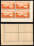 Colonie - Africa Orientale Italiana - 1938 - 60 Cent Posta Aerea (3) - Quartina Angolare Con Filigrana Lettere (8/10) A  - Autres & Non Classés
