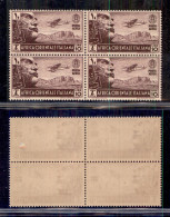 Colonie - Africa Orientale Italiana - 1938 - 10 Lire Soggetti Vari Posta Aerea (10) - Quartina - Gomma Integra - Sonstige & Ohne Zuordnung