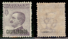 Colonie - Castelrosso - 1922 - 50 Cent Michetti (7) - Gomma Originale (100) - Autres & Non Classés