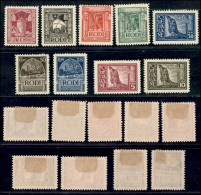 Colonie - Egeo - Emissioni Generali - 1929 - Pittorica (3/11) - Serie Completa - Gomma Originale (900) - Other & Unclassified