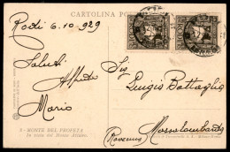 Colonie - Egeo - Rodi - Coppia Del 10 Cent Pittorica (4) Su Cartolina Da Rodi A Ravenna Del 6.10.29 - Autres & Non Classés